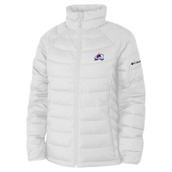 Women's Columbia  White Colorado Avalanche Omni-Heat Powder Lite II Raglan Full-Zip Jacket