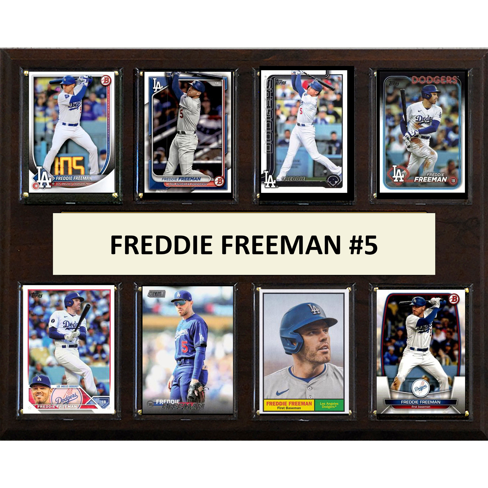 Freddie Freeman Los Angeles Dodgers 12" x 15" Trading Card Plaque