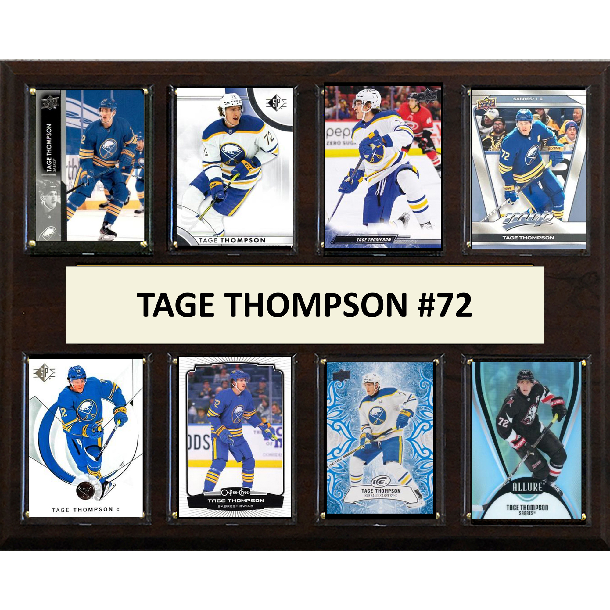 Tage Thompson Buffalo Sabres 12" x 15" Trading Card Plaque