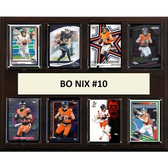 "Bo Nix Denver Broncos 12"" x 15"" Trading Card Plaque"