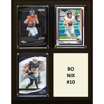 "Bo Nix Denver Broncos 8"" x 10"" Trading Card Plaque"