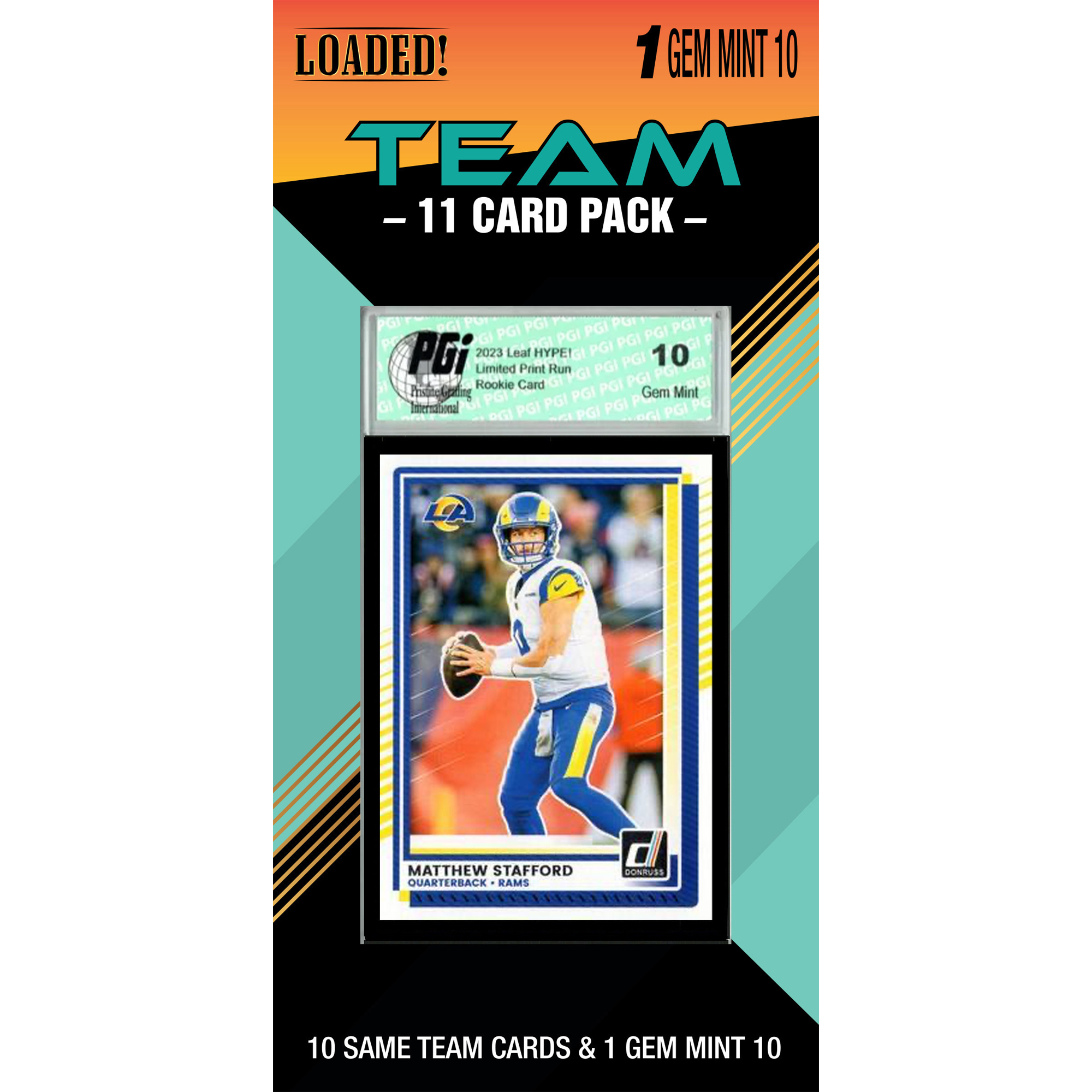 Los Angeles Rams Team Trading Card Pack