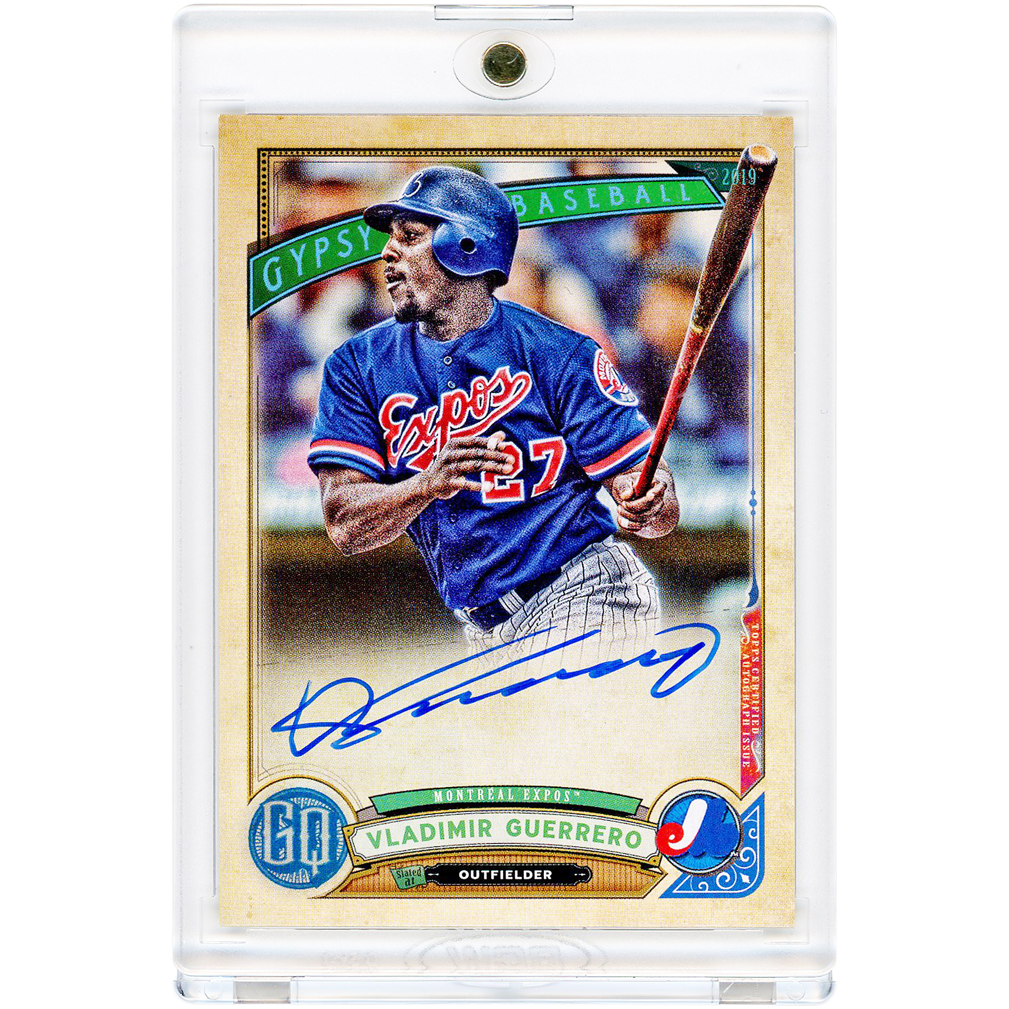Vladimir Guerrero Montreal Expos Autographed 2019 Topps GQ #GQA-VGS Card