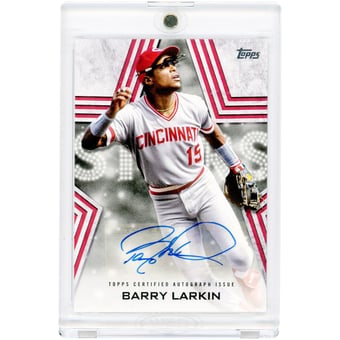 Barry Larkin Cincinnati Reds Autographed 2023 Topps Baseball Stars #BSA-BL Card