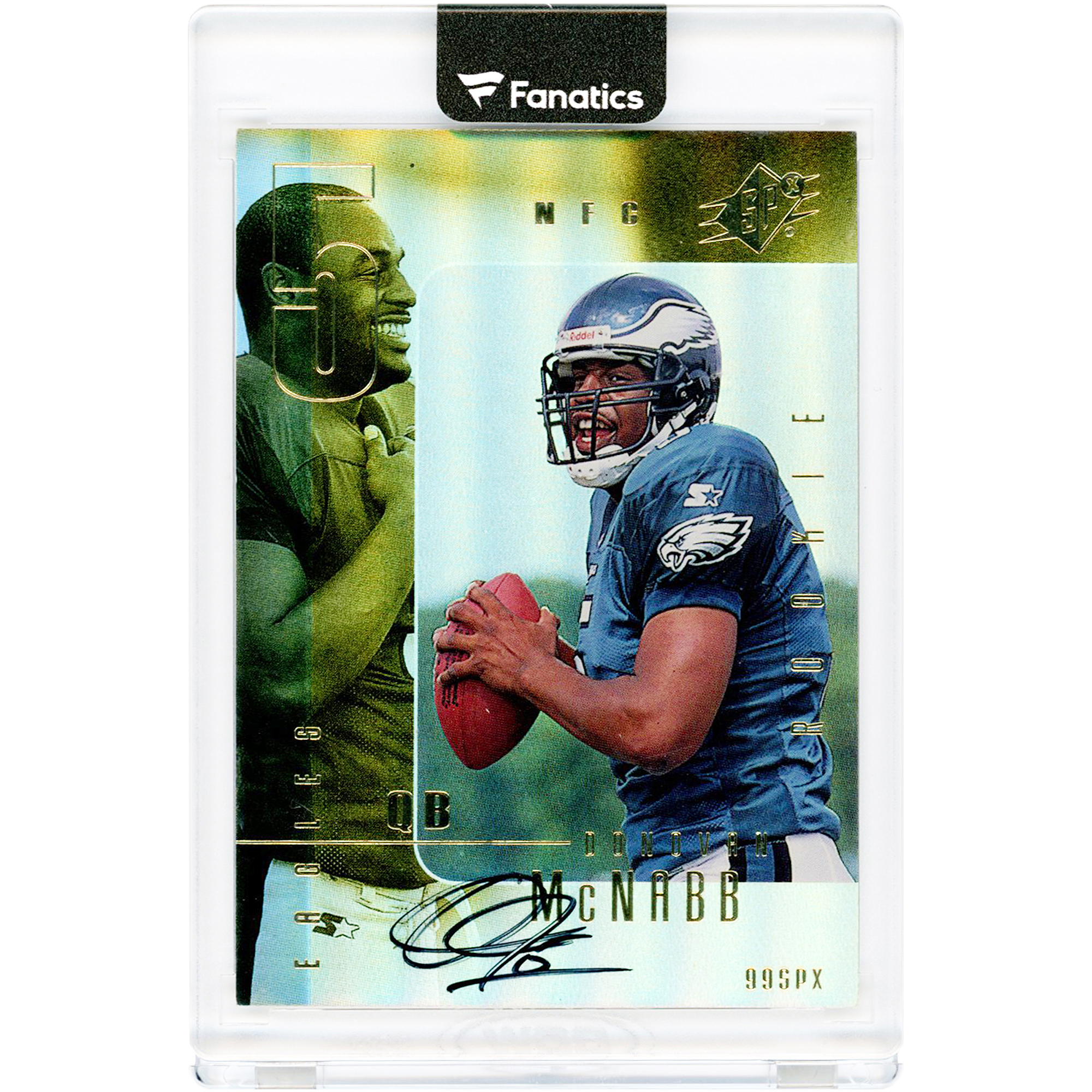 Donovan McNabb Philadelphia Eagles Autographed 1999 Upper Deck SPx #132 #1014/1999 Rookie Card