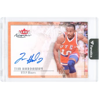 Tim Hardaway UTEP Miners Autographed 2013-14 Fleer Retro Autographics #00AU-HA Card