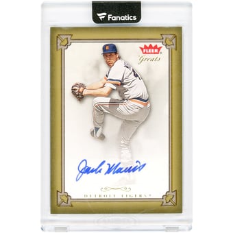 Jack Morris Detroit Tigers Autographed 2004 Fleer Greats Of The Game #GBA-JM2 Card