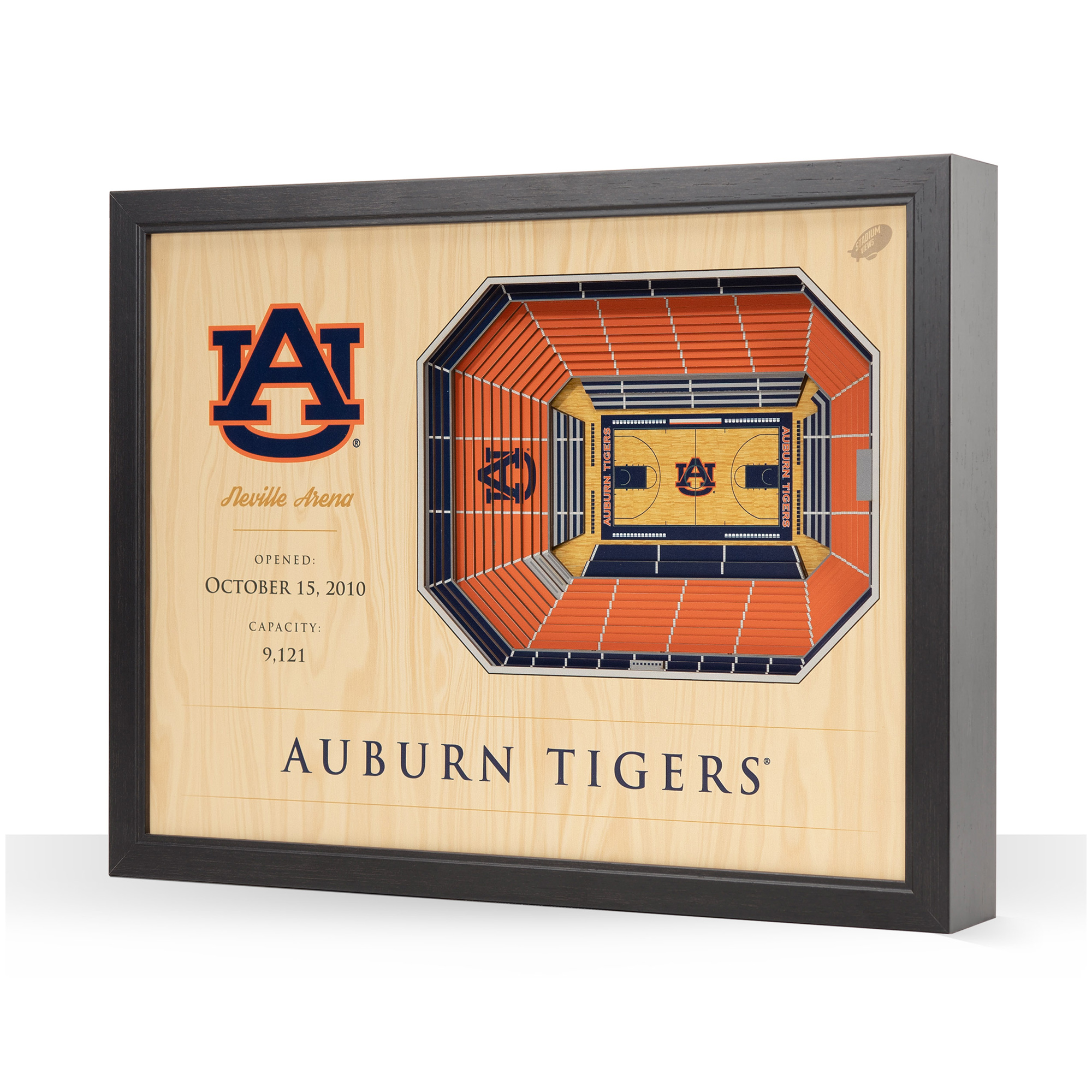 Fanpoint Auburn Tigers 25.5" x 19.5" Stadium Views Wall Art
