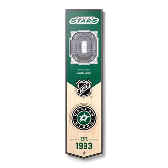Fanpoint Dallas Stars 8" x 32" 3D StadiumView Banner