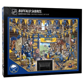 Fanpoint Buffalo Sabres 18" x 24" Barnyard Fans 500-Piece Puzzle