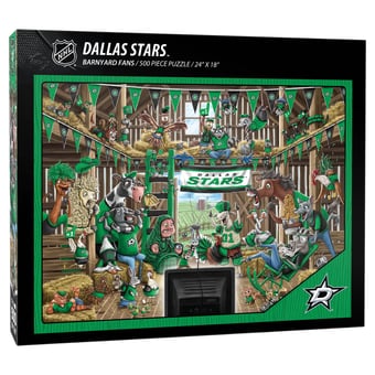 Fanpoint Dallas Stars 18" x 24" Barnyard Fans 500-Piece Puzzle