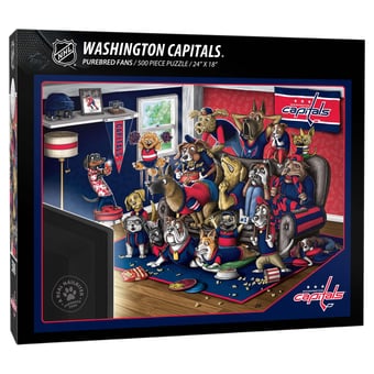 Fanpoint Washington Capitals Purebred Fans 18" x 24" A Real Nailbiter 500-Piece Puzzle