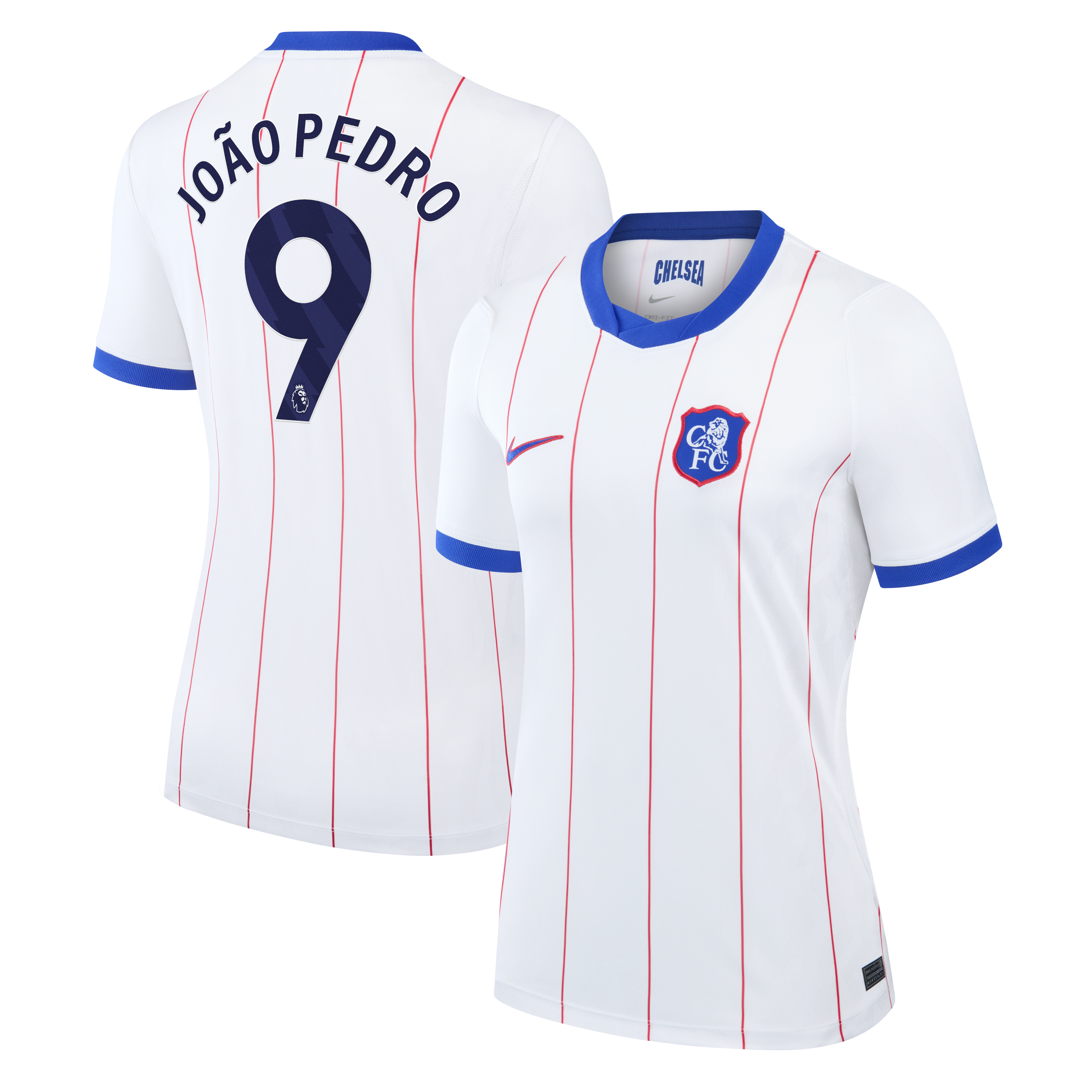 Women's Nike João Pedro White Chelsea 2026/27 Third Stadium Replica Jersey