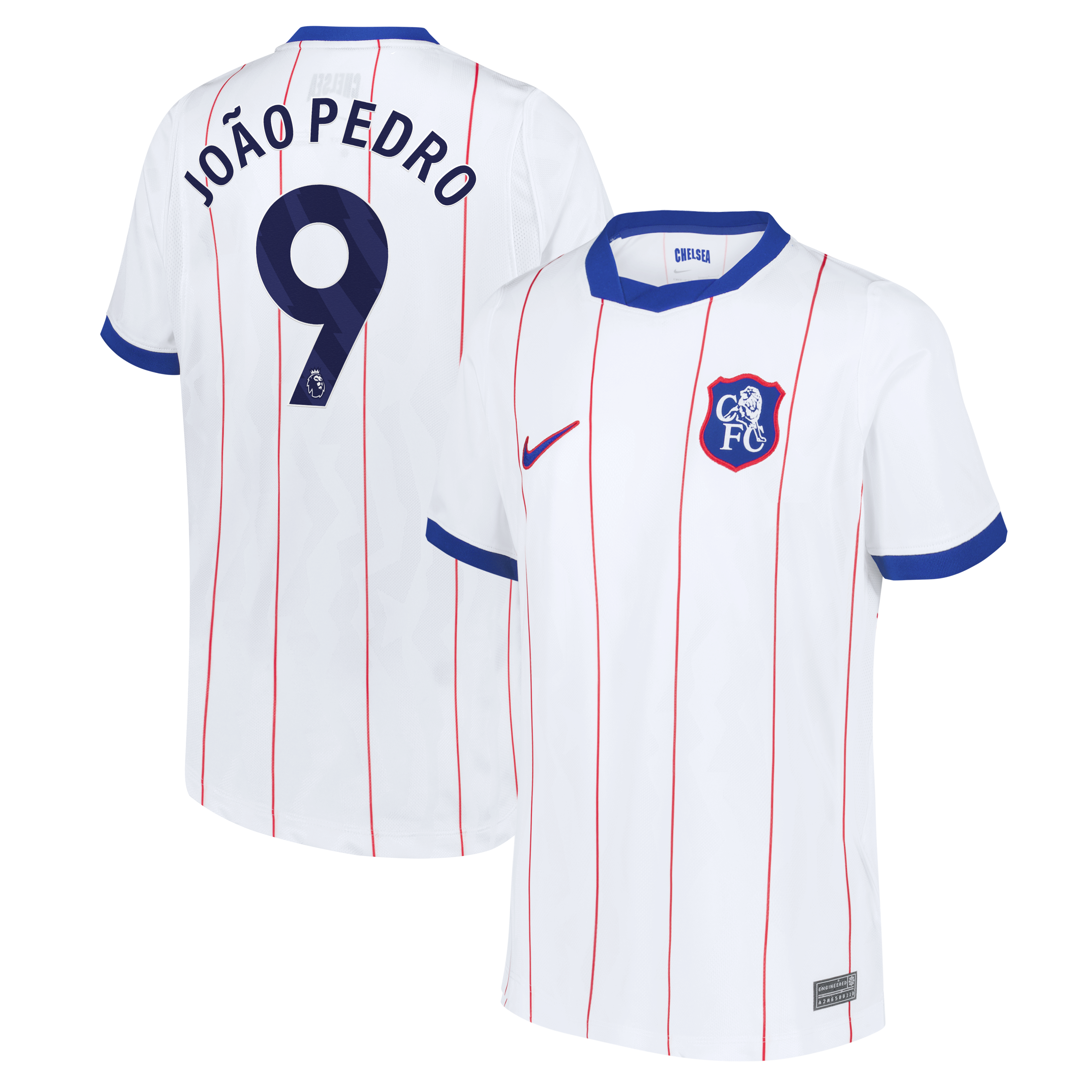 Youth Nike João Pedro White Chelsea 2026/27 Third Stadium Replica Jersey