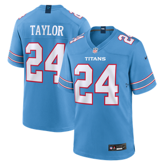 Tennessee Titans Nike Game Jersey - Light Blue - Alontae Taylor - Mens
