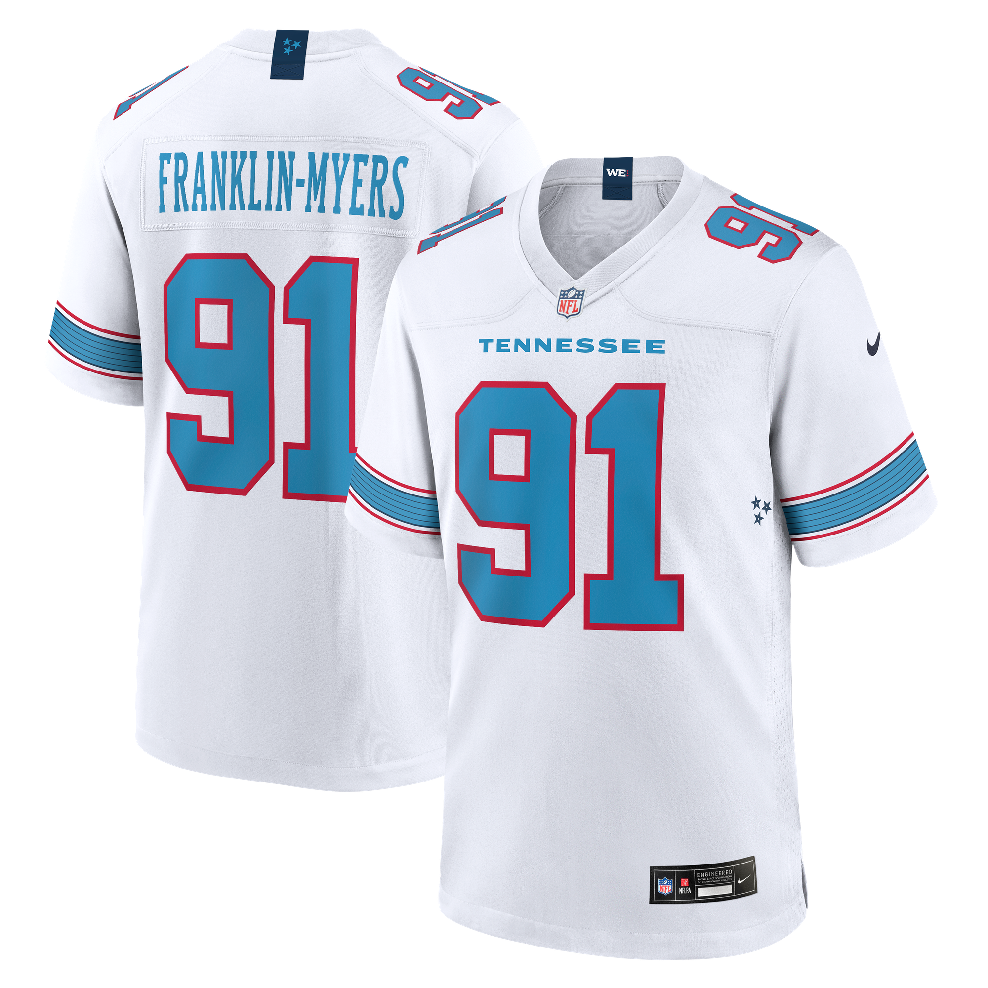 Camiseta Nike Game de la 2ª equipación del Tennessee Titans - Blanco - John Franklin-Myers - Hombre