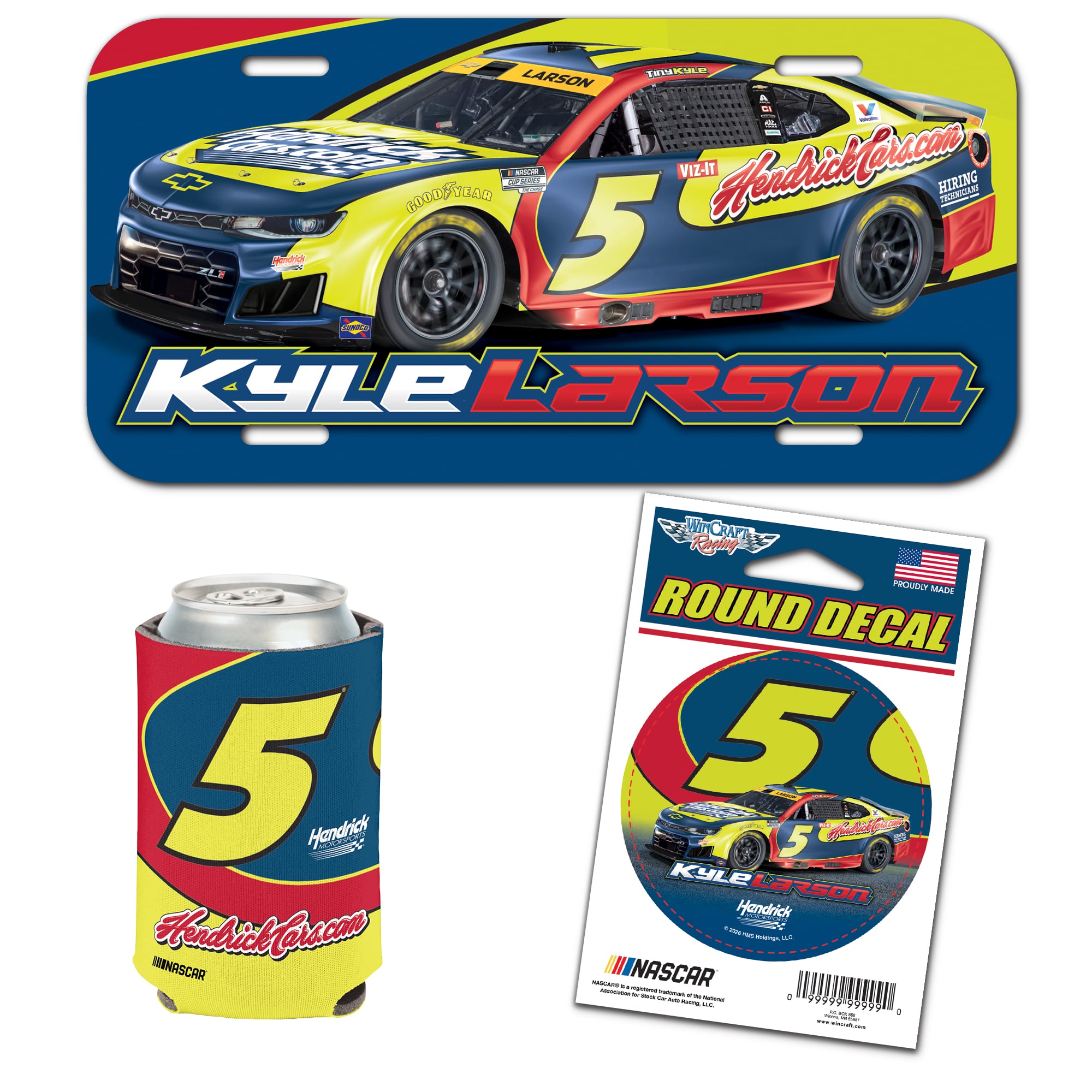 WinCraft Kyle Larson Hendrick's Tribute Three-Piece Fan Pack