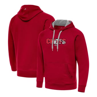 Men's Antigua Red Kansas City Chiefs Impact Victory Hoodie