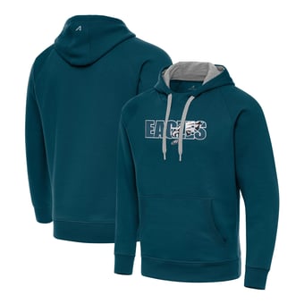 Men's Antigua Midnight Green Philadelphia Eagles Impact Victory Hoodie