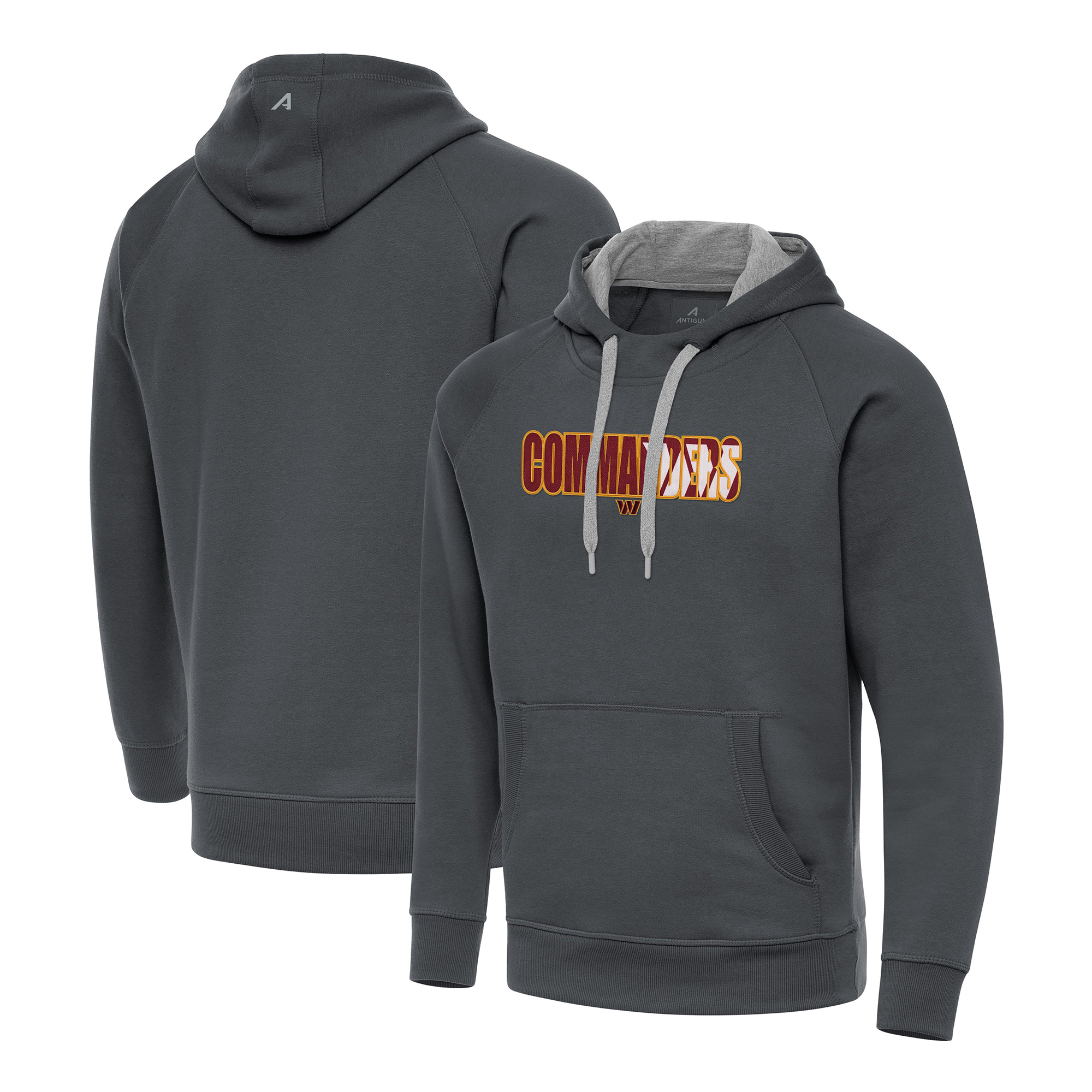 Men's Antigua Charcoal Washington Commanders Impact Victory Hoodie