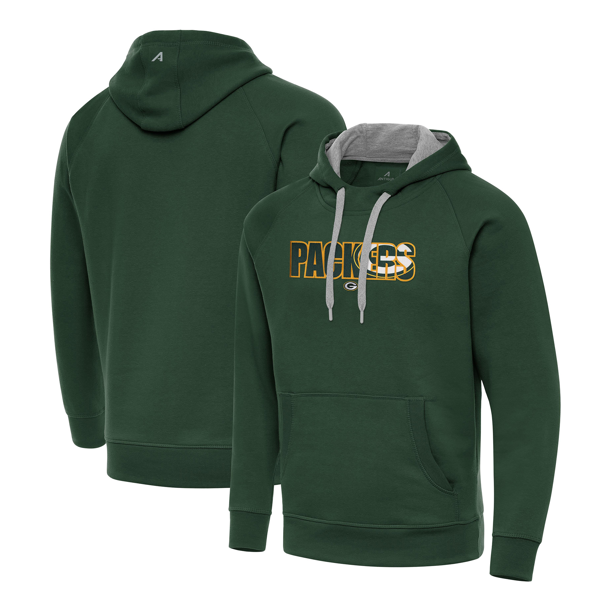 Men's Antigua Hunter Green Green Bay Packers Impact Victory Hoodie