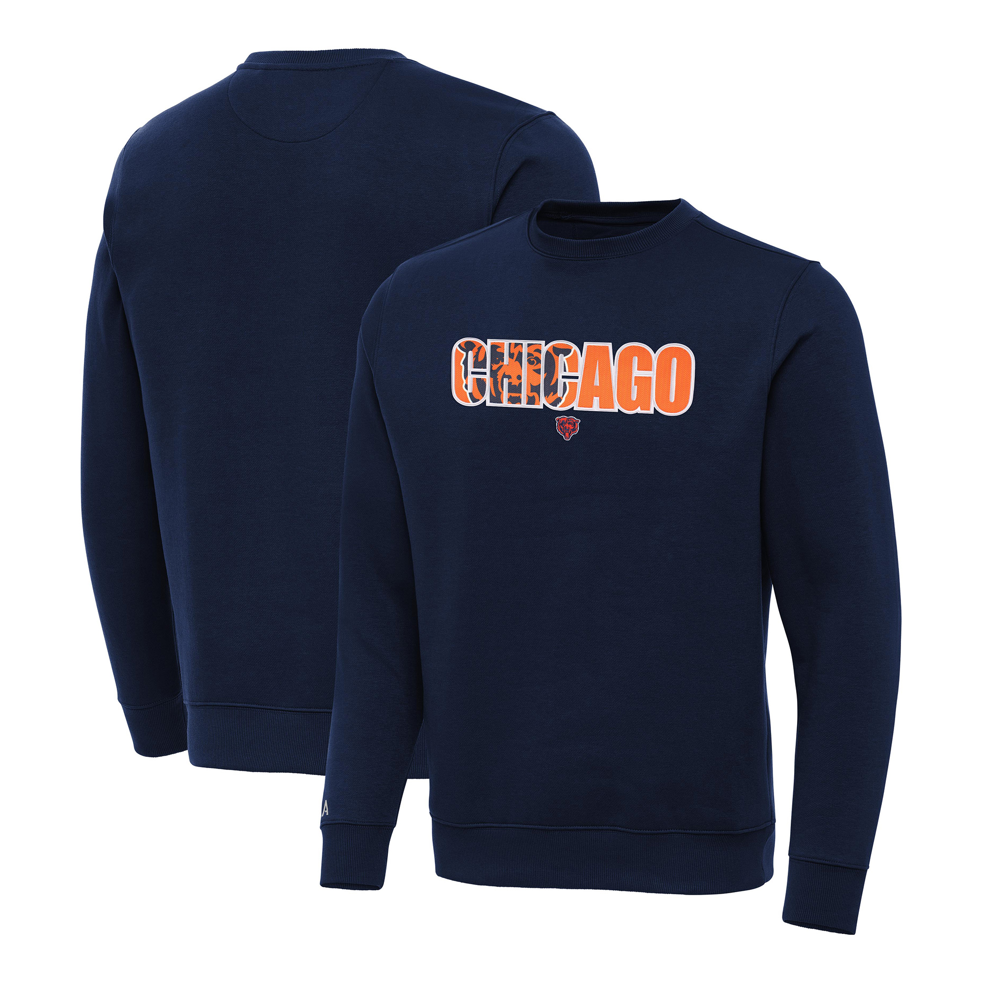 Men's Antigua Navy Chicago Bears Impact Victory Sweatshirt