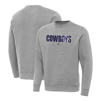 Men's Antigua Heather Gray Dallas Cowboys Impact Victory Sweatshirt