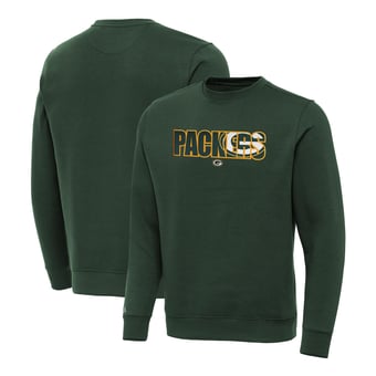 Men's Antigua Hunter Green Green Bay Packers Impact Victory Sweatshirt