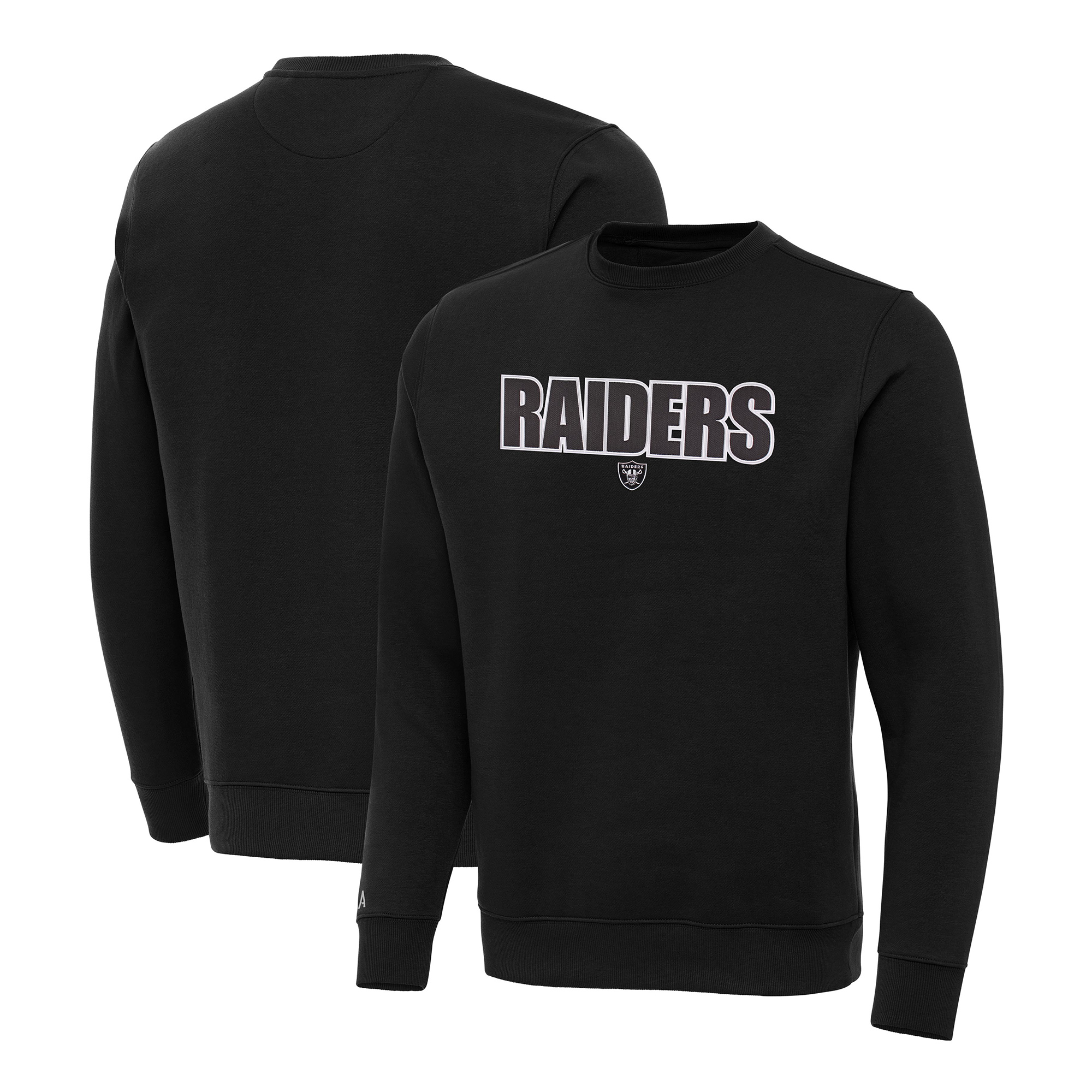 Men's Antigua Black Las Vegas Raiders Impact Victory Sweatshirt