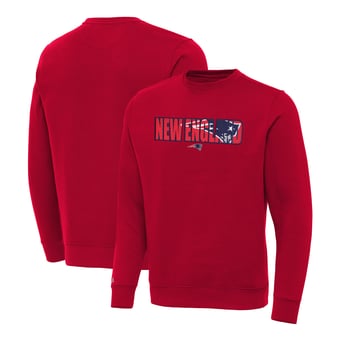 Men's Antigua Red New England Patriots Impact Victory Sweatshirt
