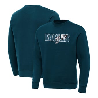 Men's Antigua Teal Philadelphia Eagles Impact Victory Sweatshirt