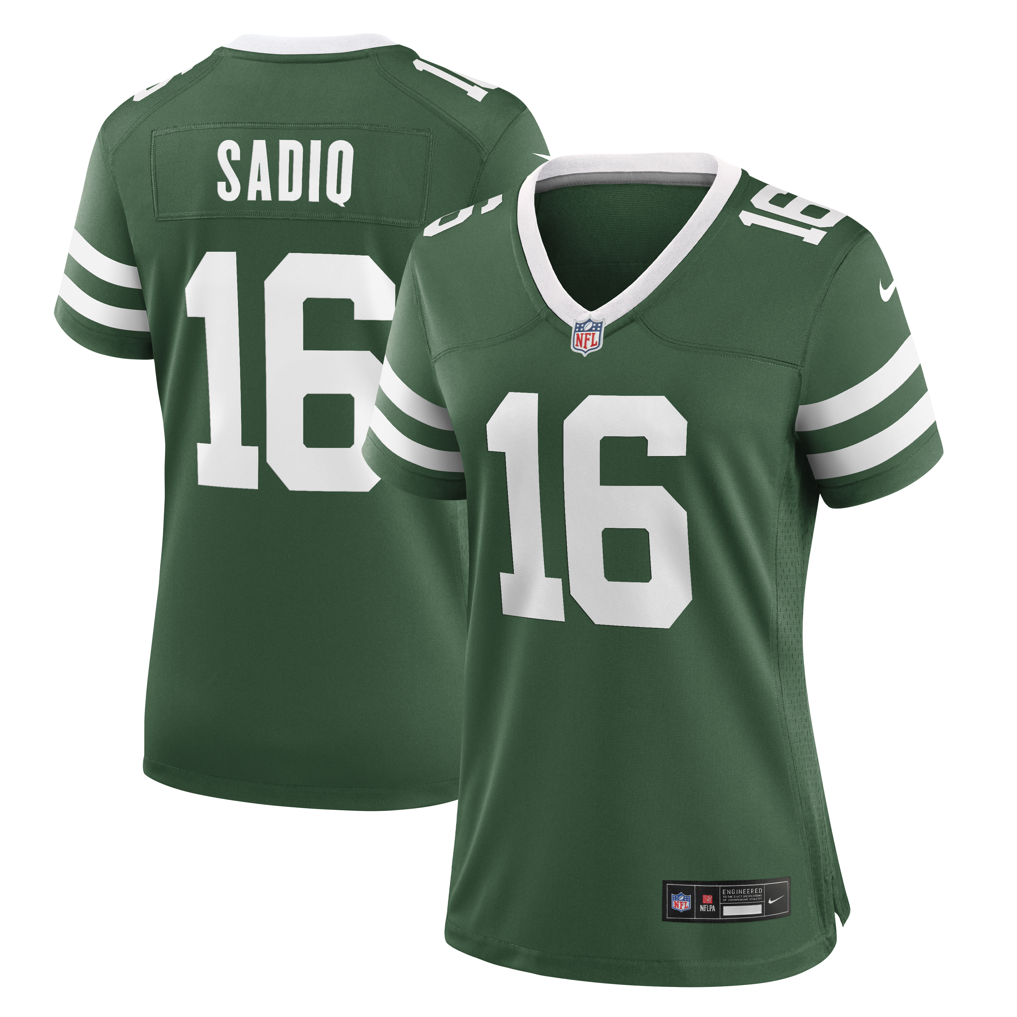 Women's Nike Kenyon Sadiq Legacy Green New York Jets Team Game Jersey