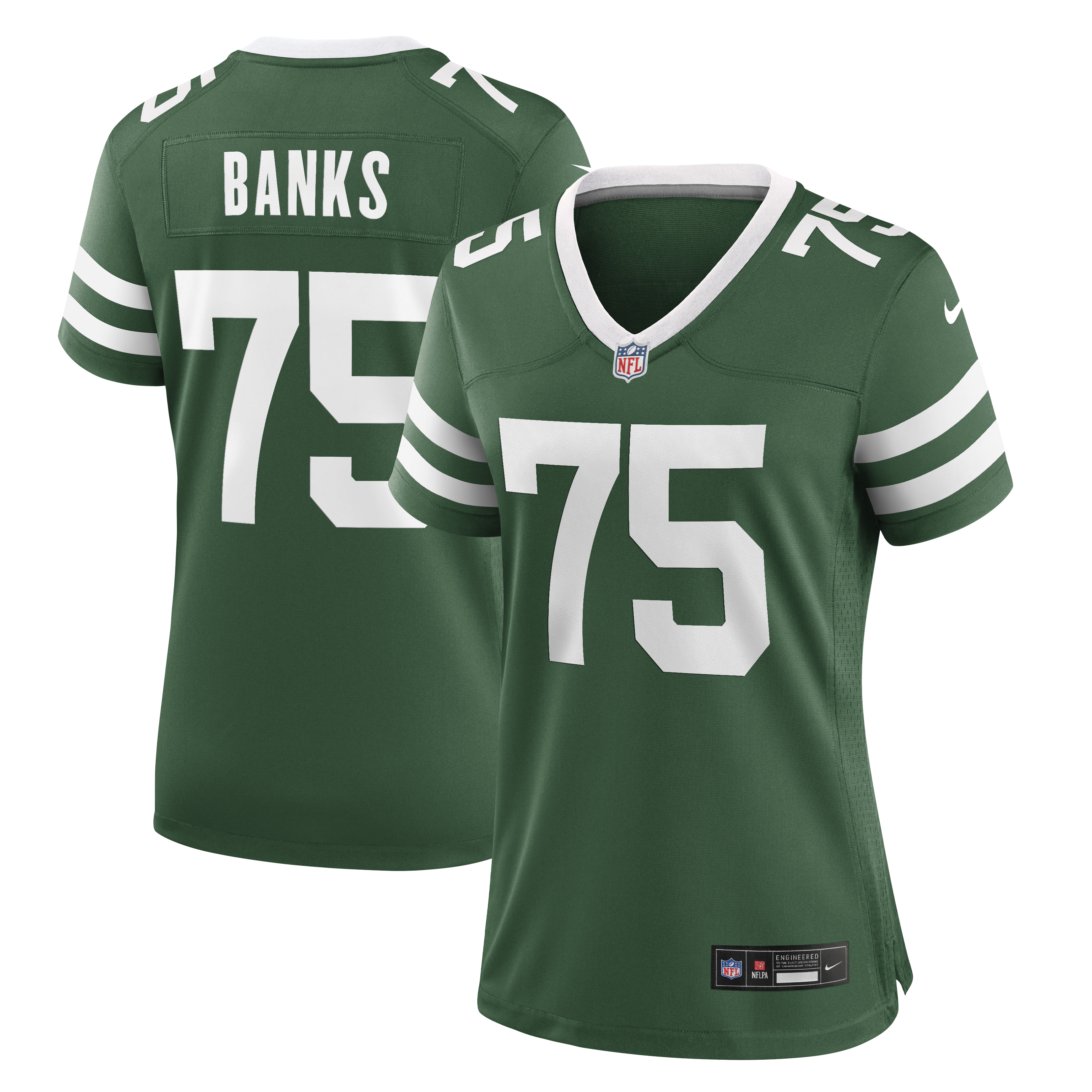 Women's Nike Brant Banks Legacy Green New York Jets Team Game Jersey