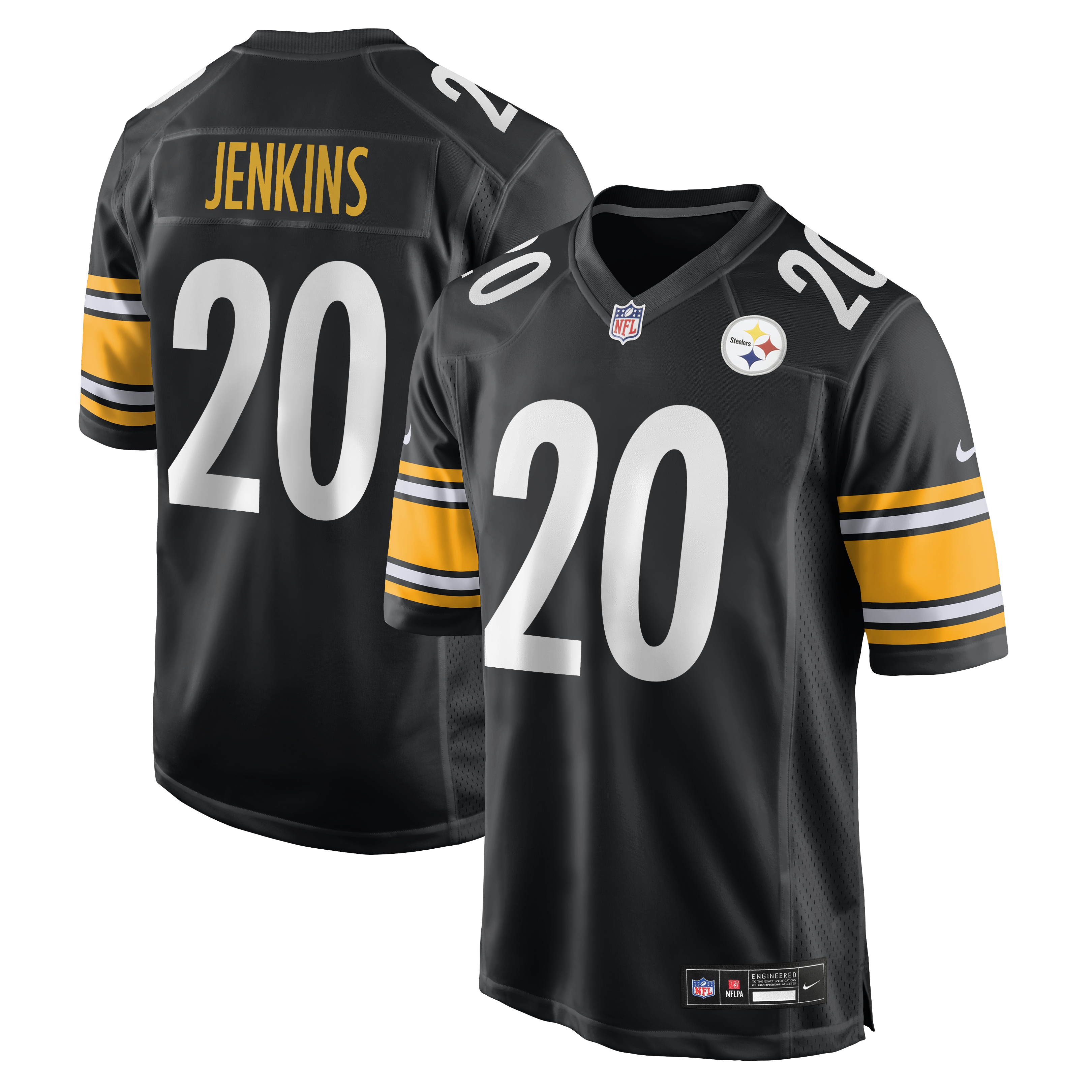 Men's Nike Rayshawn Jenkins Black Pittsburgh Steelers Team Game Jersey