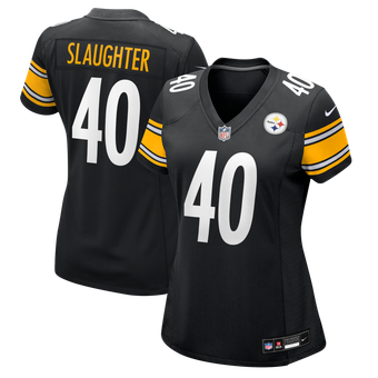 Women's Nike Doneiko Slaughter Black Pittsburgh Steelers Team Game Jersey