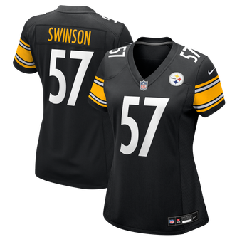 Women's Nike Bradyn Swinson Black Pittsburgh Steelers Team Game Jersey