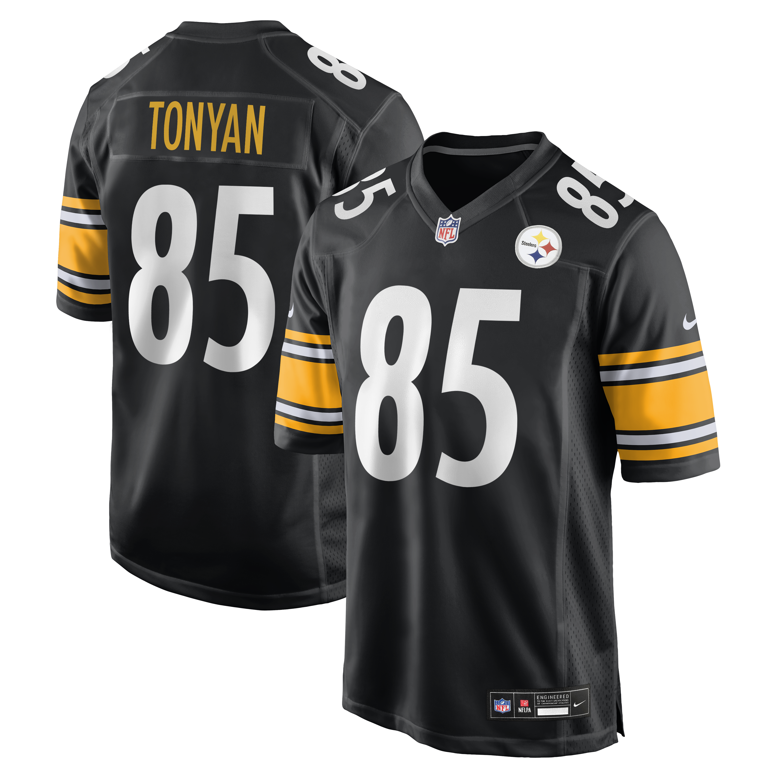 Men's Nike Robert Tonyan Black Pittsburgh Steelers Team Game Jersey
