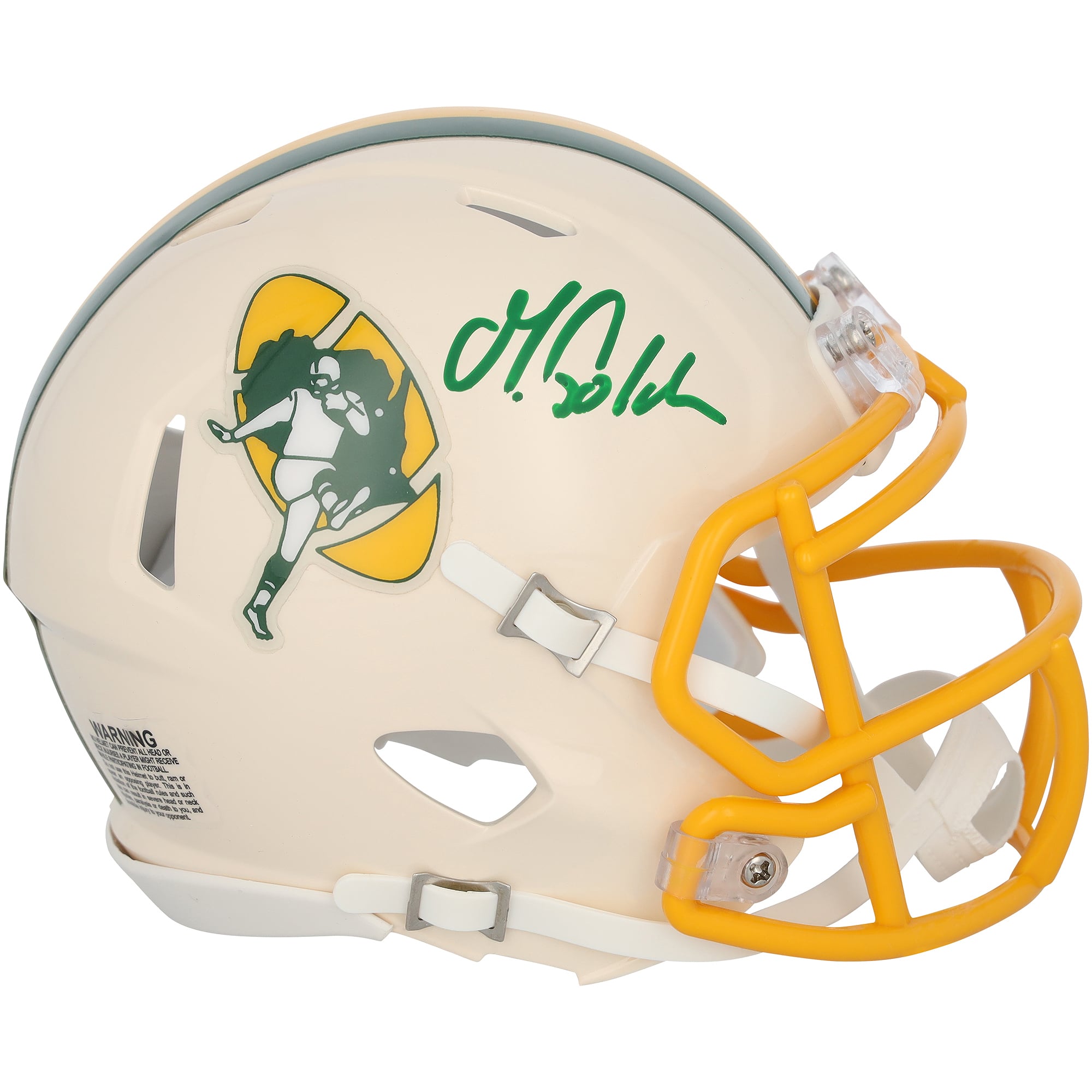 Matthew Golden Green Bay Packers Autographed Riddell Retro Speed Mini Helmet
