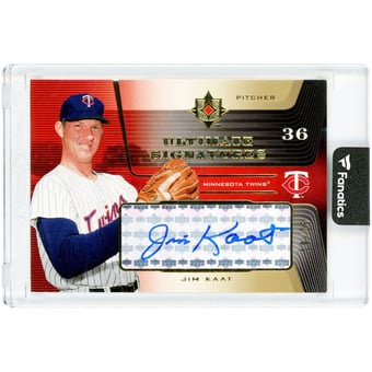 Jim Kaat Minnesota Twins Autographed 2004 Upper Deck Ultimate Collection Ultimate Signatures #JK #19/25 Card