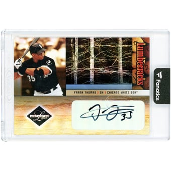 Frank Thomas Chicago White Sox Autographed 2004 Donruss Leaf Limited Lumberjacks #LJ-17 #19/50 Card