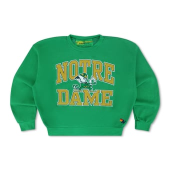 Unisex Aviator Nation Green Notre Dame Fighting Irish Relaxed Tri-Blend Sweatshirt