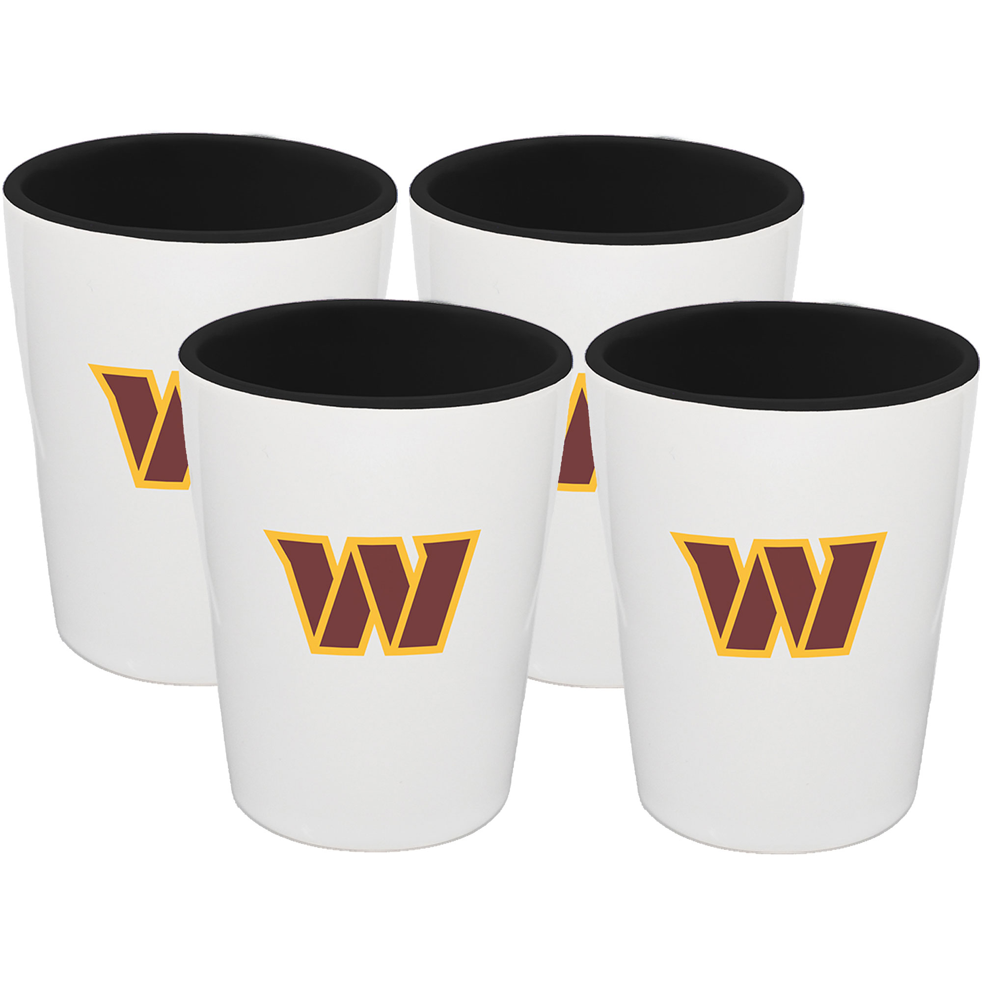 The Memory Company Washington Commanders Four-Pack Ceramic Shot Glass Set