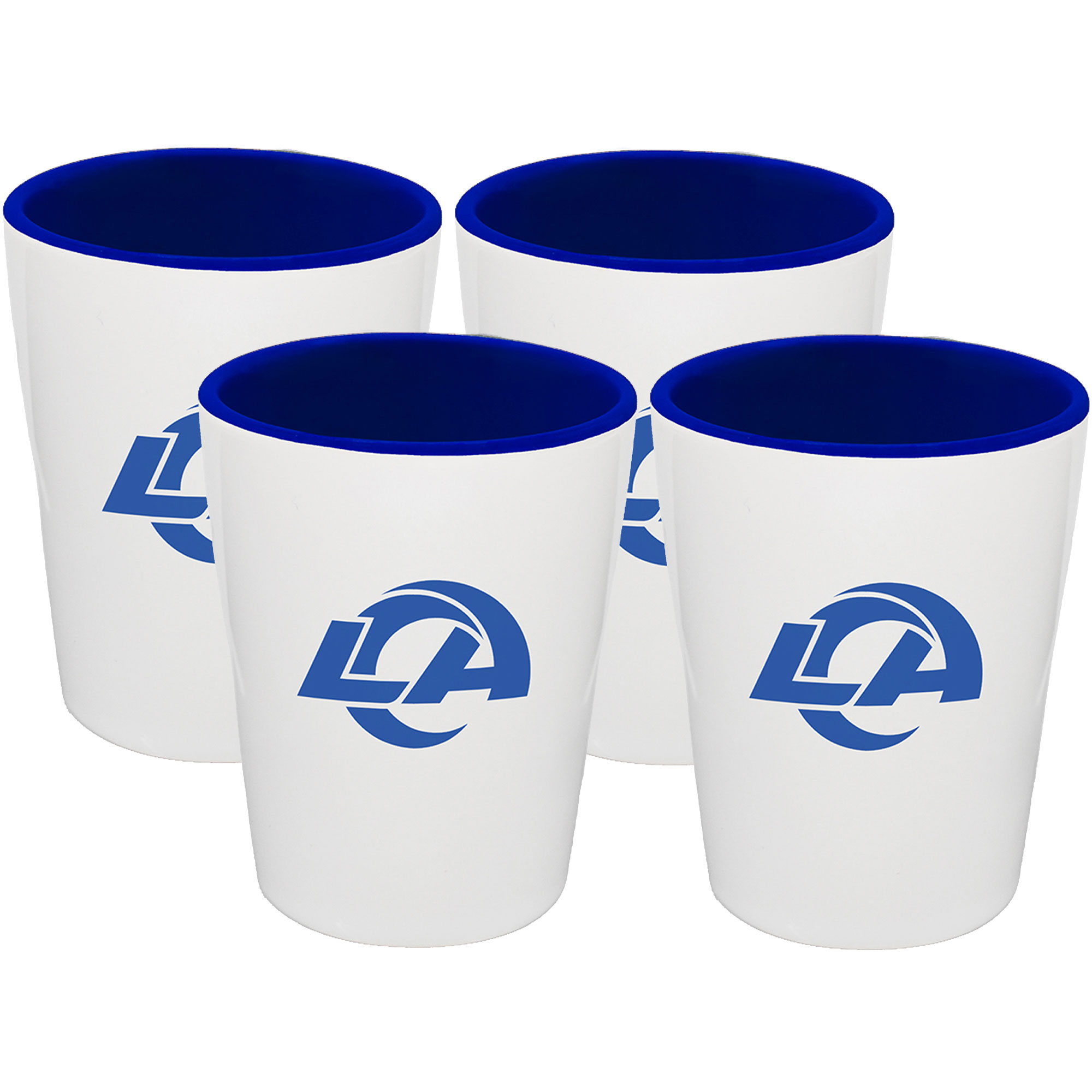 The Memory Company Los Angeles Rams Four-Pack Ceramic Shot Glass Set