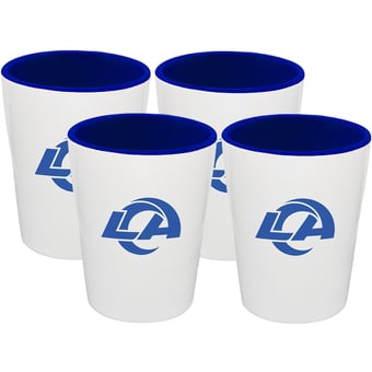 The Memory Company Los Angeles Rams Four-Pack Ceramic Shot Glass Set