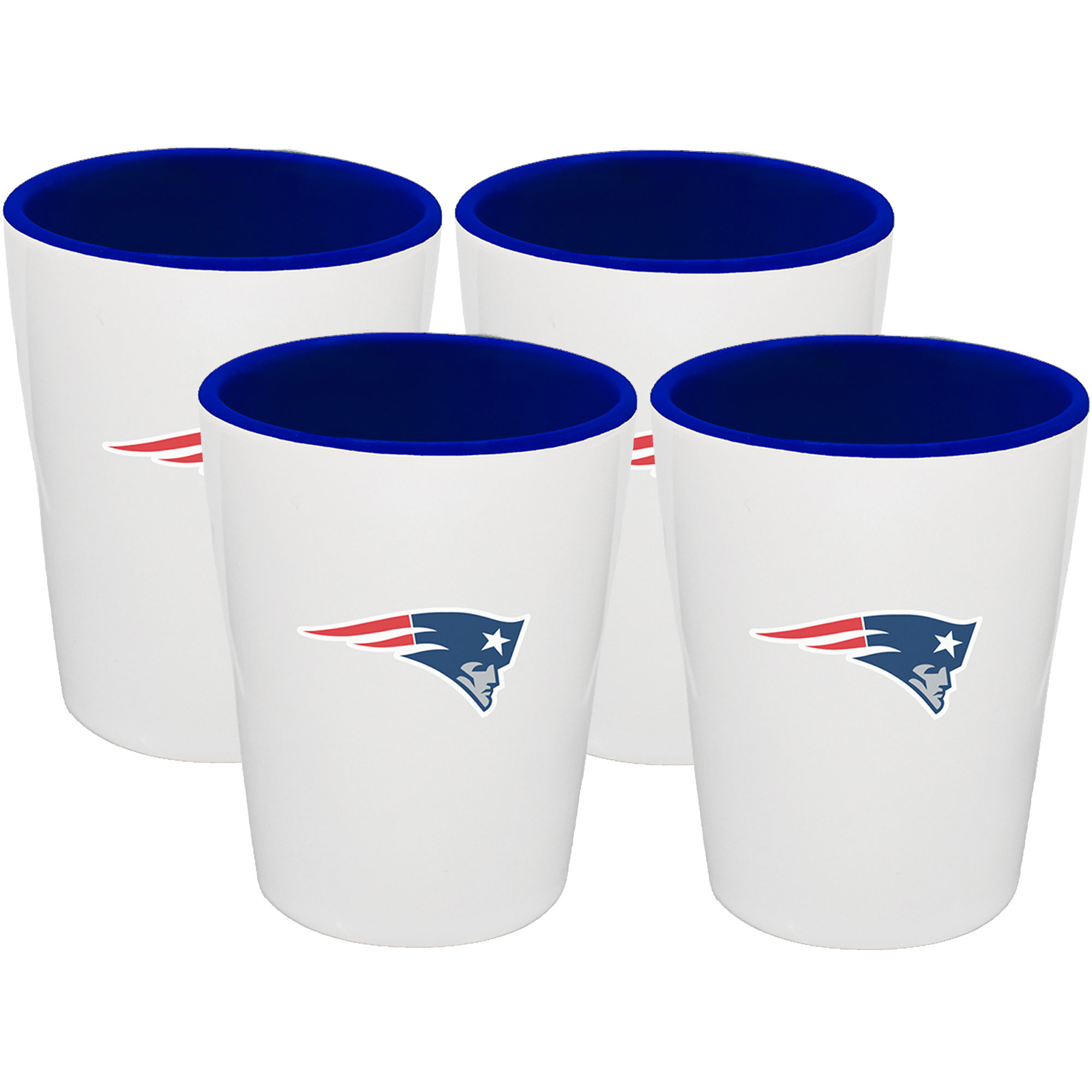The Memory Company New England Patriots Four-Pack Ceramic Shot Glass Set