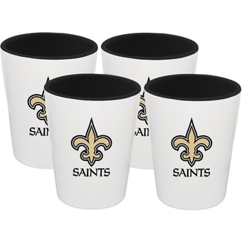 The Memory Company New Orleans Saints Four-Pack Ceramic Shot Glass Set