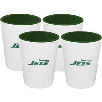 The Memory Company New York Jets Four-Pack Ceramic Shot Glass Set