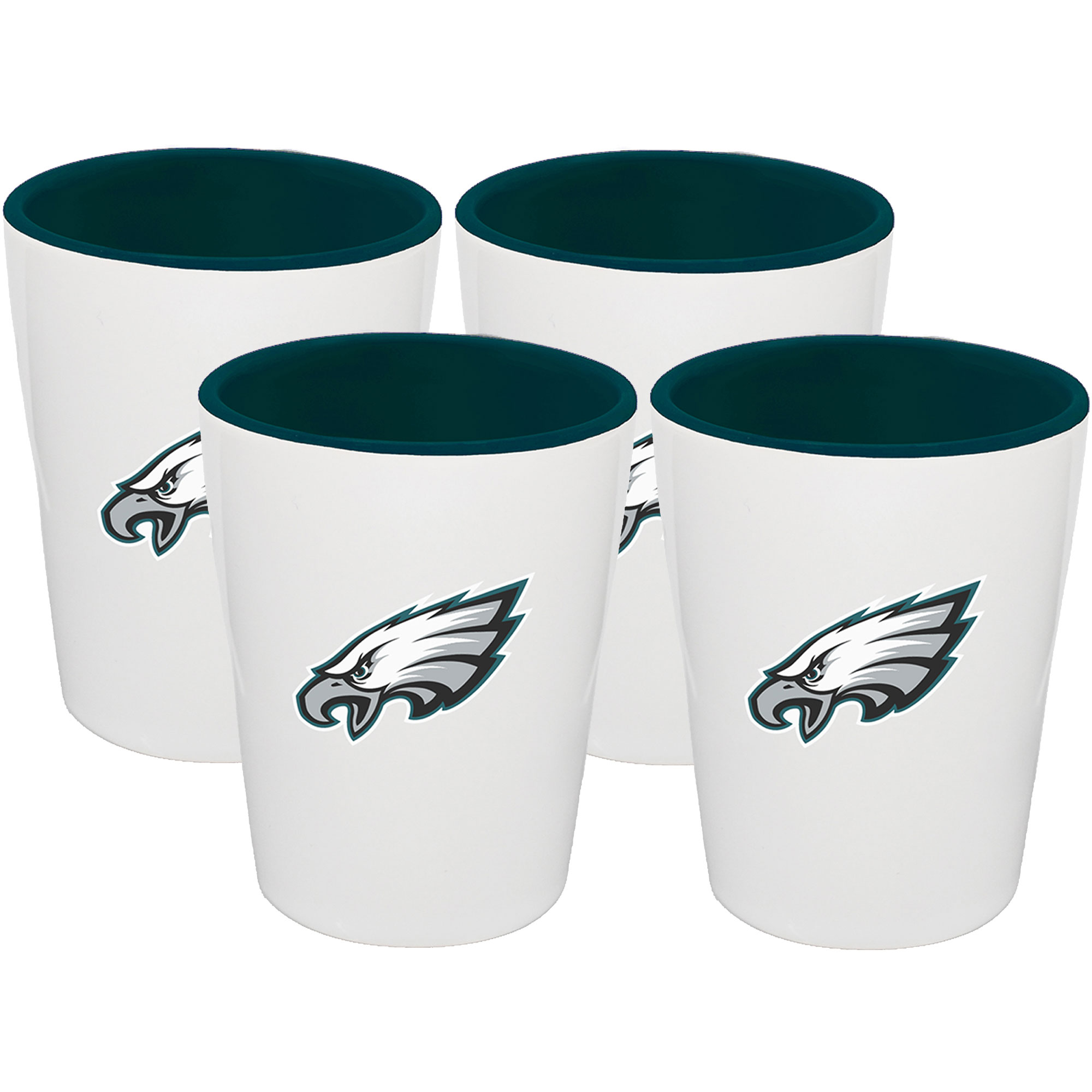 The Memory Company Philadelphia Eagles Four-Pack Ceramic Shot Glass Set