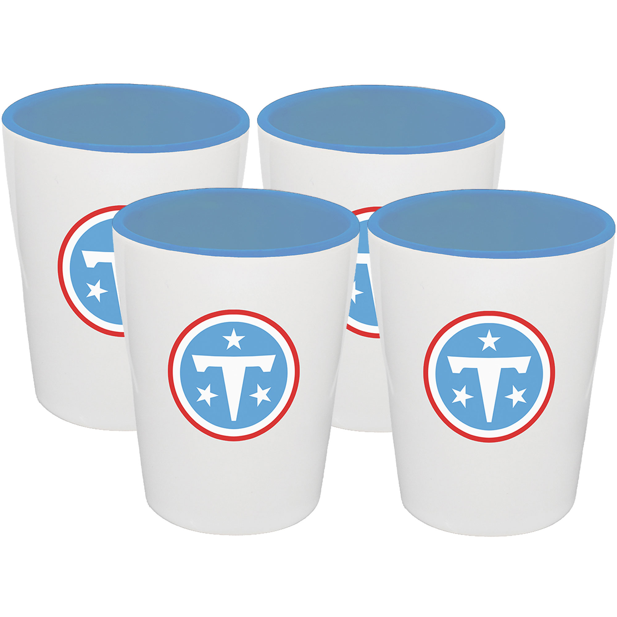 The Memory Company Tennessee Titans Four-Pack Ceramic Shot Glass Set