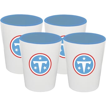 The Memory Company Tennessee Titans Four-Pack Ceramic Shot Glass Set